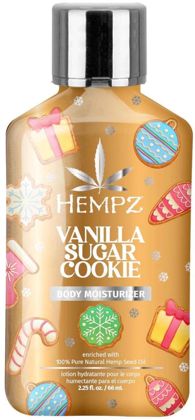 Main image of Mini Body Moisturizer, Body Lotion, Vanilla Sugar Cookie, 2.25 fl.oz. | Hemp-derived formula softens and hydrates skin for lasting comfort all day