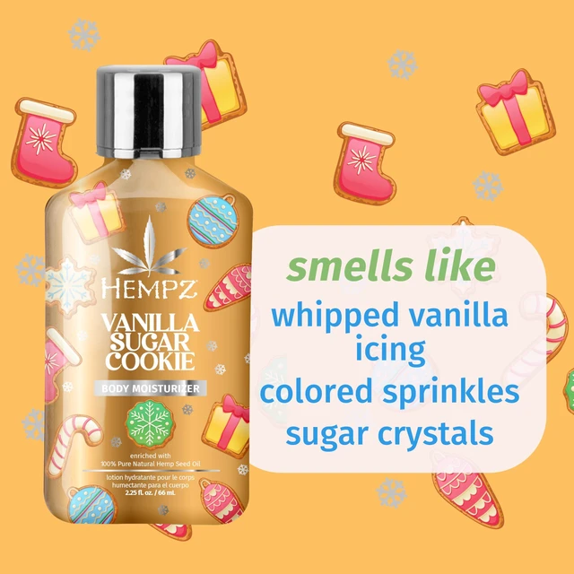 Alt view image 2 of 5 - Mini Body Moisturizer, Body Lotion, Vanilla Sugar Cookie, 2.25 fl.oz. | Hemp-derived formula softens and hydrates skin for lasting comfort all day