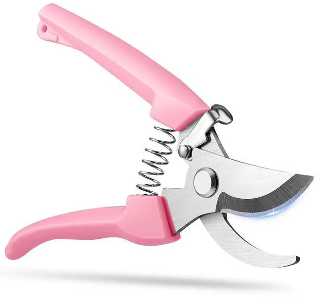 Main image of Flower Scissors, Premium Flower Cutter, Pruning Shears for Gardening-Pink | Sharp Handheld Garden Scissors, High Stainless Steel Garden Shears, 1-inch Cut Capacity, Ergonomic Handle, for Plants Bonsai