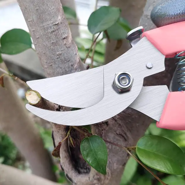 Alt view image 2 of 6 - Flower Scissors, Premium Flower Cutter, Pruning Shears for Gardening-Pink | Sharp Handheld Garden Scissors, High Stainless Steel Garden Shears, 1-inch Cut Capacity, Ergonomic Handle, for Plants Bonsai
