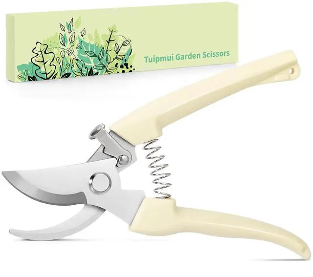 Main image of Pruning Shears, Sharp Stainless Steel Garden Shears, Bypass Garden Scissors & Clippers for Branch Trimming, Garden Clippers for Plants, Flowers, Fruit Trees, Gardening Gifts for Women&Men