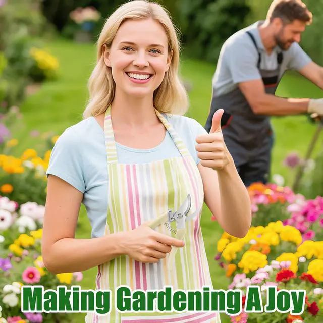 Alt view image 3 of 6 - Pruning Shears, Sharp Stainless Steel Garden Shears, Bypass Garden Scissors & Clippers for Branch Trimming, Garden Clippers for Plants, Flowers, Fruit Trees, Gardening Gifts for Women&Men