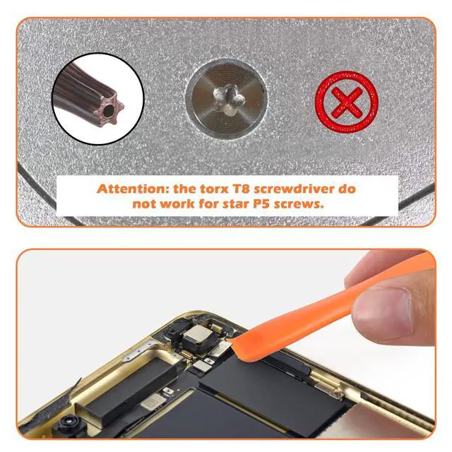 Alt view image 3 of 7 - Single Precision Screwdriver, T8/P5/Y00/T5/T6/T9/T15 Torx Security with a Spudger, Tool for Switch, PS3/4/5, Xbox, Wii, Laptop, Macbook, etc, to Repair, Clean, Replace Parts