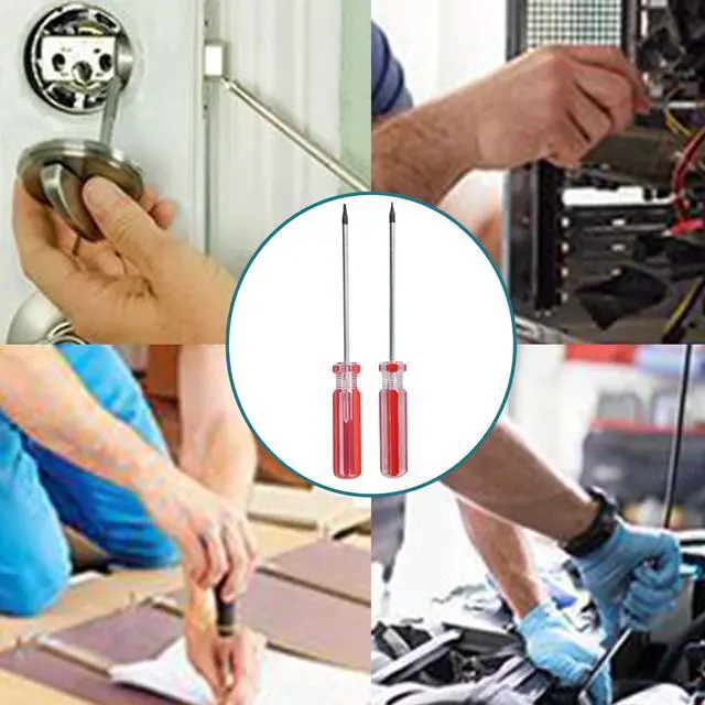 Alt view image 7 of 7 - 5Pcs Magnetic Torx Screwdrivers Set with Comfortable Handle, Security Tamper Proof Screwdriver Set, (T4 T5 T6 T7 T8), Red