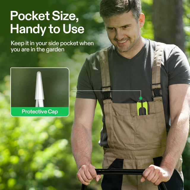 Alt view image 7 of 7 - Gardening Scissors, 6.5 Inch Hand Pruner, Pruning Shear with Straight Stainless Steel Blades, Garden Tools for Women Men, Black and Green | Straight Precision Stainless Steel Blades
