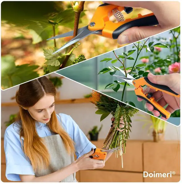 Alt view image 7 of 7 - 2 Pack Pruning Shears, 6.5 Gardening Scissors with Sharp Stainless Steel Blades and Comfort Grip, Perfect for Fine Pruning, Plants/Bonsai Clipping, Ideal Gift for Plant Lovers