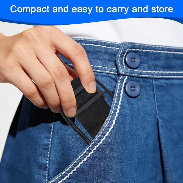 Alt view image 6 of 7 - 2 Pack Luggage Straps for Suitcases, Adjustable Bungee Elastic Belt | Adjustable Add A Bag Luggage Connector Straps for Suitcases, for Attaching Extra Bags Purse to Suitcase Handle,Easy to Travel