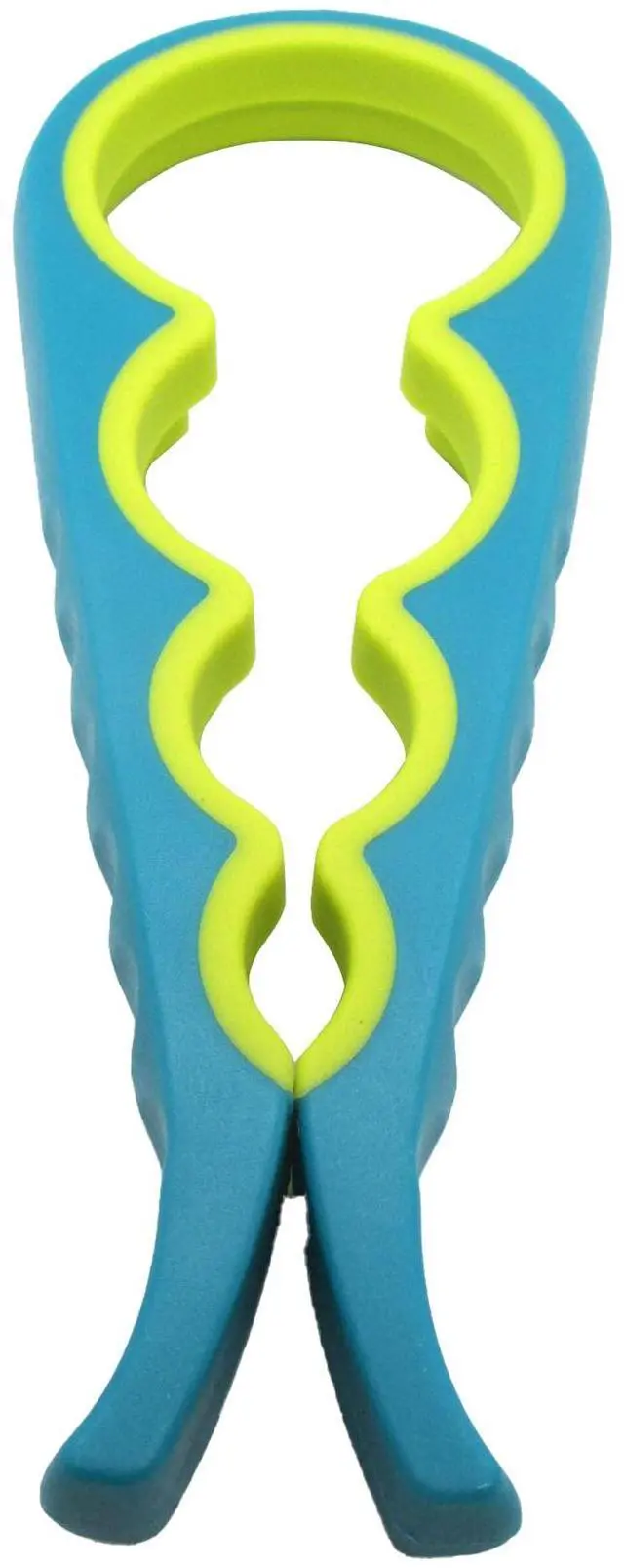 Main image of 4 in 1 Jar and Bottle Opener - Non-slip, Kitchen tool - Easy to Use Multifunctional for Weak Hands Seniors, or Arthritis - Blue