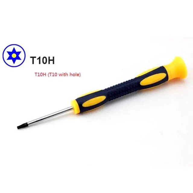 Alt view image 2 of 7 - T6 T8H T10H Torx Screwdriver with Security Hole for Xbox One 360 PS3 PS4 Controller Repair Tool Kit with Spudger