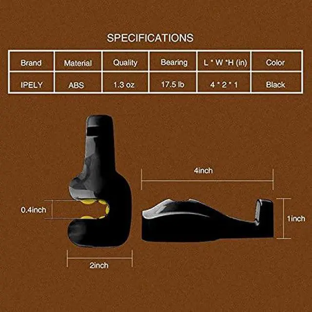 Alt view image 7 of 7 - Universal Car Vehicle Back Seat Headrest Hanger Holder Hook for Bag Purse Cloth Grocery (Black -Set of 2)