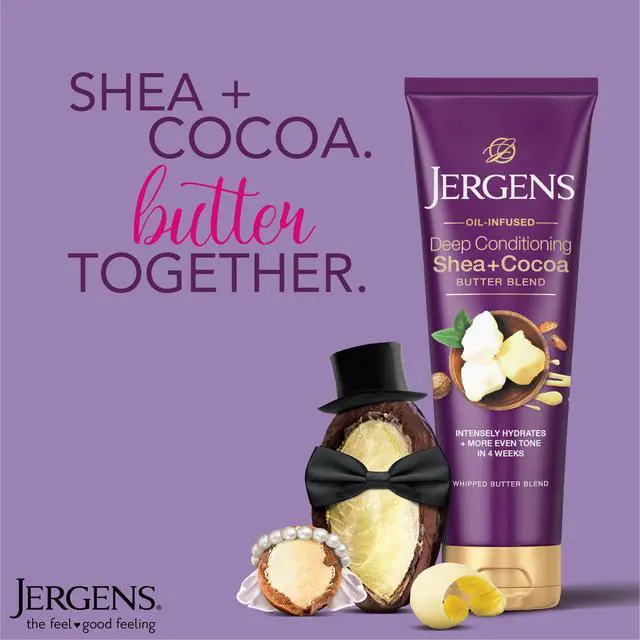 Alt view image 4 of 7 - Shea and Cocoa Whipped Body Butter Lotion, Tone Enriching Hand And Body Lotion for Dry Skin, with Vitamins B3 & E, 8.5 Oz