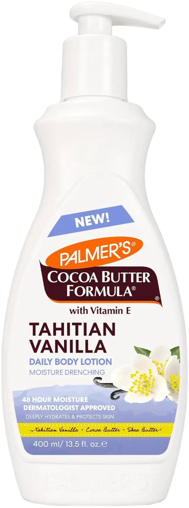 Main image of Body Lotion, Tahitian Vanilla Cocoa Butter Formula (13.5 Oz) | Daily Moisturizing Lotion for Dry Skin with Shea Butter & Vitamin E, Hydrates & Protects, Helps Provide 48-Hour Deep Moisture