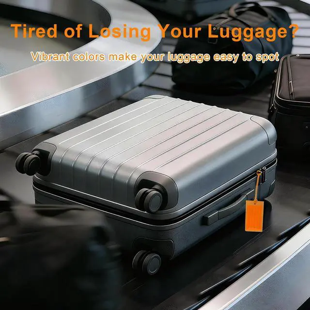 Alt view image 2 of 7 - 10 Pack Luggage Tags for Suitcases, Airplane Travel Essentials | International Vacation Must Haves, Name Tags for Home & Office Accessories, and Travel Gift Ideas