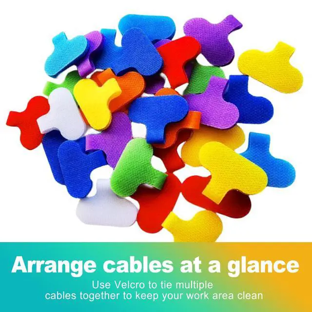 Alt view image 4 of 6 - 40 PCS Multi-Color Cable Labels, Reusable Write-On Cord Tags for Wire Management & Identification, Waterproof Charger Cord Organizer for Electronics, Home, Office - Assorted Colors