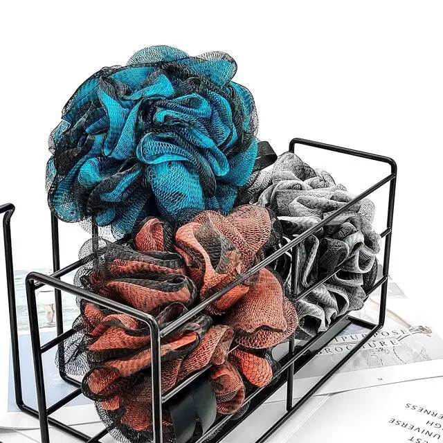 Alt view image 7 of 7 - Loofah Bath Shower Sponge Body Scrubber,Extra Large 75g XL Exfoliate Mesh Pouf Shower Bouquet,3 Pack Body Wash for Women and Men