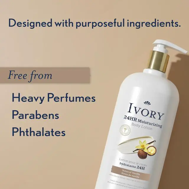 Alt view image 6 of 7 - Hand & Body Lotion, 24hr Moisturizing, Repairs Extra Dry Skin, All Day Hydration, Lightweight Formula, Absorbs Instantly, Perfect for Daily Use, Shea Butter Blend, Vanilla Scent, 18 fl oz