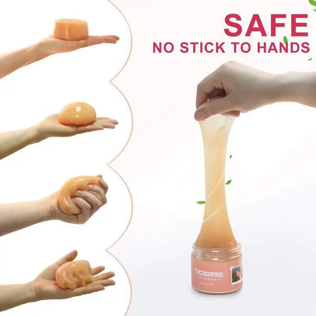 Alt view image 5 of 6 - Cleaning Gel for Car Detail Putty Cleaning Gel Auto Detail Tools Car Interior Cleaner Cleaning Mud Dust for Cars and Keyboard Cleaner Gel Clean Slime Reusable Car Vent Cleaner