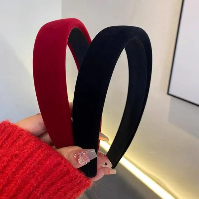 Alt view image 2 of 7 - Velvet Headbands for Women Soft Head Bands Diademas Para Mujer De Moda Padded Hairbands for Women Girls Fashion No Slip Headband for Women Hairbands Hair Accessories