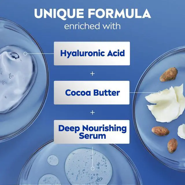 Alt view image 6 of 7 - Cocoa Butter Body Cream with Hyaluronic Acid, 16 OZ | Cocoa Butter Body Cream with Hyaluronic Acid and Deep Nourishing Serum, For Radiant and Smooth Skin, 72-Hour Body Moisturizer