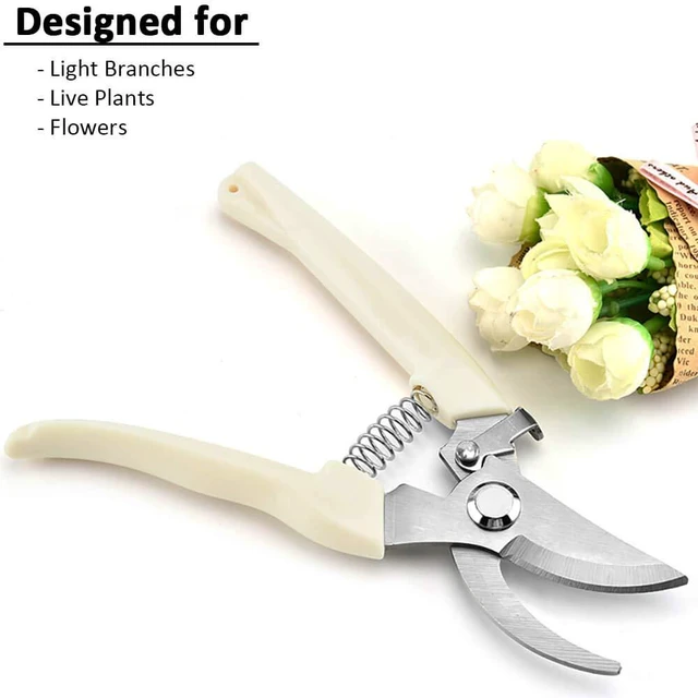 Alt view image 3 of 6 - Bypass Garden Pruning Shears - 2 Pack, Ultra Lightweight Hand Pruners Make Cut Smooth & Clean, Professional Gardening Scissors for Cutting Live Flowers, Plants, Light Branches