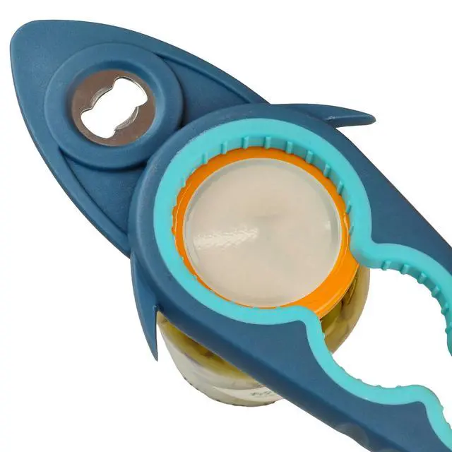 Alt view image 6 of 7 - 5 in 1 Jar Opener for Seniors with Arthritis, Bottle Opener for Weak Hands | Multi-Purpose Kitchen Tool, Non-Slip Ergonomic Handle, Opens Jars, Bottles & Cans Effortlessly, Ideal for Hand Pain