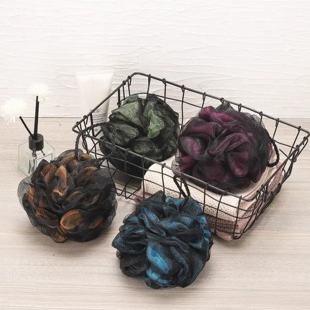 Alt view image 5 of 7 - Loofah Sponge 60g/Piece, Bath Sponge Pouf Shower Loofah Body Scrubber Exfoliator Pack of 4