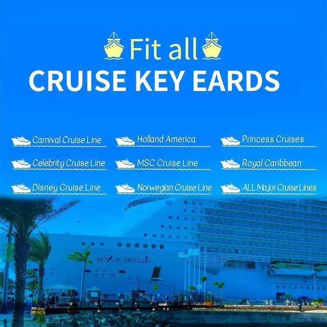 Alt view image 3 of 7 - 3 Pack Waterproof Lanyards with Detachable Buckle & ID Badge Holder for Cruise Ships Key Cards, Cruise Essentials & Must Have Accessories (Light Blue + Dark Blue + Red)