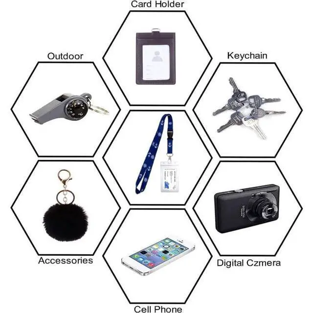 Alt view image 7 of 7 - 3 Pack Waterproof Lanyards with Detachable Buckle & ID Badge Holder for Cruise Ships Key Cards, Cruise Essentials & Must Have Accessories (Light Blue + Dark Blue + Red)