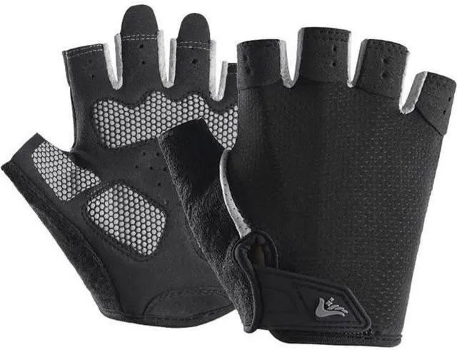 Main image of Men Women Half-Finger Workout Gloves Anti-Slip Breathable Weightlifting