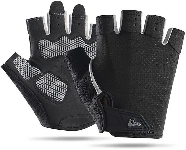 Main image of Men Women Half-Finger Workout Gloves - Lightweight Anti Slip Exercise Gloves for Cycling Gym Lifting