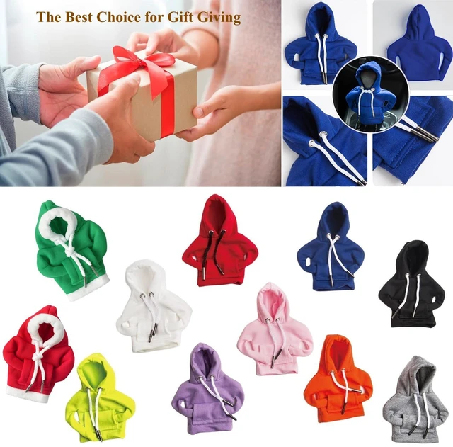 Alt view image 6 of 6 - Car Gear Shift Hoodie, Universal Car Shift Knob Cover, Mini Hoodie for Auto Shifter, Automotive Interior Cute Gadgets Car Accessories