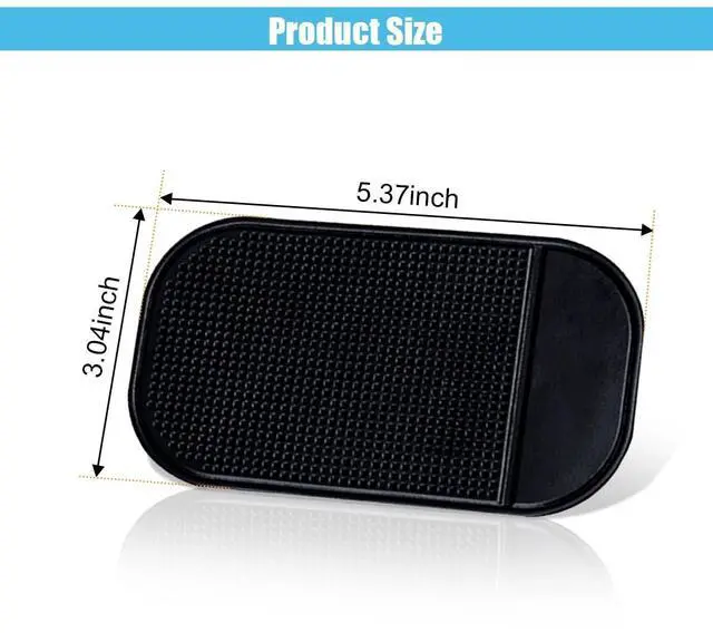 Alt view image 2 of 6 - 5PCS Car Dashboard Non-Slip Mat, Anti-Slide Sticky Pads | Multifunctional Dash Pad for Auto Dashboard, Cell Phone Bracket Mat, Fit for Phones, Keys, Sunglasses, GPS, Coins, Mirrors