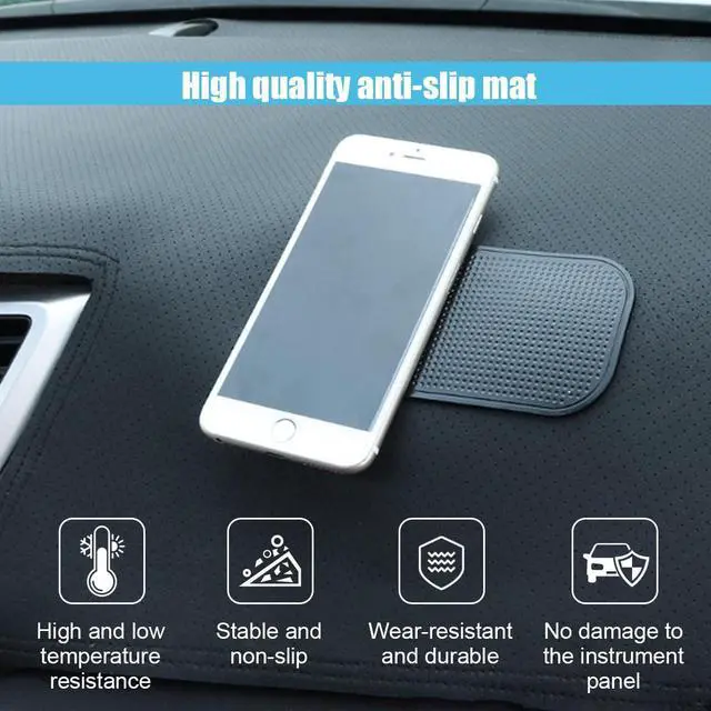 Alt view image 3 of 6 - 5PCS Car Dashboard Non-Slip Mat, Anti-Slide Sticky Pads | Multifunctional Dash Pad for Auto Dashboard, Cell Phone Bracket Mat, Fit for Phones, Keys, Sunglasses, GPS, Coins, Mirrors