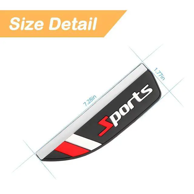 Alt view image 2 of 5 - 2PCS Car Rear View Mirror Rain Visor Guard, Auto Side Mirror Rain Eyebrow Cover, Sports, Waterproof PVC, Automotive Exterior Accessories Decor, Universal for Most Car Truck SUV (Sports)