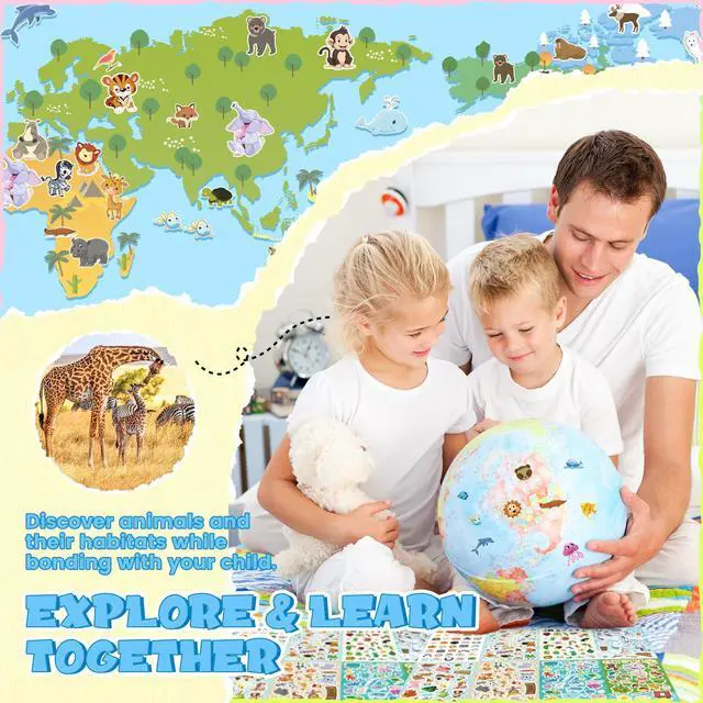 Alt view image 7 of 7 - Animal Stickers 1300+ Assortment Set Classroom Reward for Kids | 8 Themes 5 Sheets Collection for Kids, Children, Teacher, Parent, Grandparent, Calendar&Card Use/Craft/Gifts/Decor/Chart