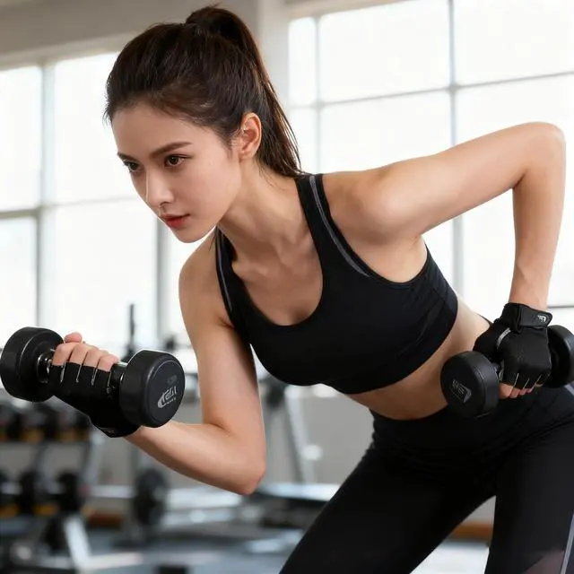 Alt view image 4 of 7 - Men Women Fingerless Gym Gloves, Anti-Slip Breathable for Weightlifting | Unisex workout gloves, lightweight and adjustable, palm padded, for fitness, training and various exercises