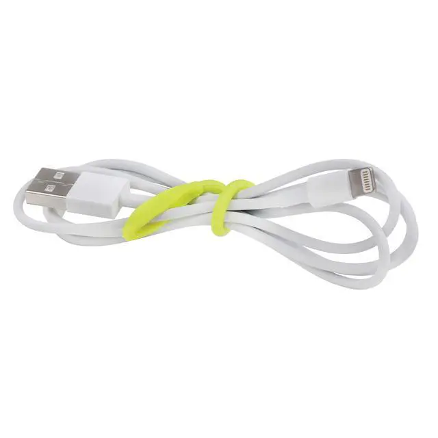 Alt view image 5 of 7 - Gear Tie Cordable, The Original Reusable Rubber Twist Tie with Stretch-Loop For Cord Management + Storage, 3-Inch, Assorted Colors, 4 Pack, Made in the USA