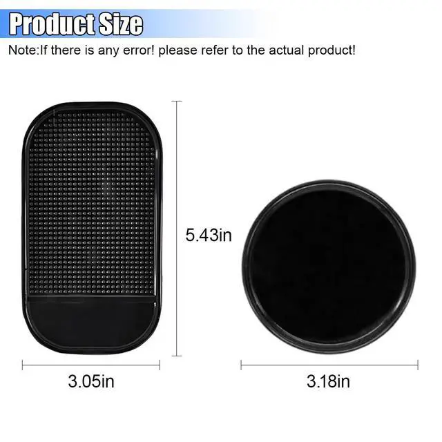 Alt view image 2 of 6 - 10PCS Silicone Car Dashboard Non-Slip Mats, Multi-Functional Auto Magic Gel Cell Phone Holder, Removable Car Dashboard Sticky Pad for GPS, Key, Sunglasses, Radar Detector