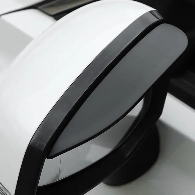 Main image of Car Rearview Rain Eyebrow Shield,Car Mirror Rain Protector Film,Visor Guard for Most Truck and SUV (Solid Black, 2PC)