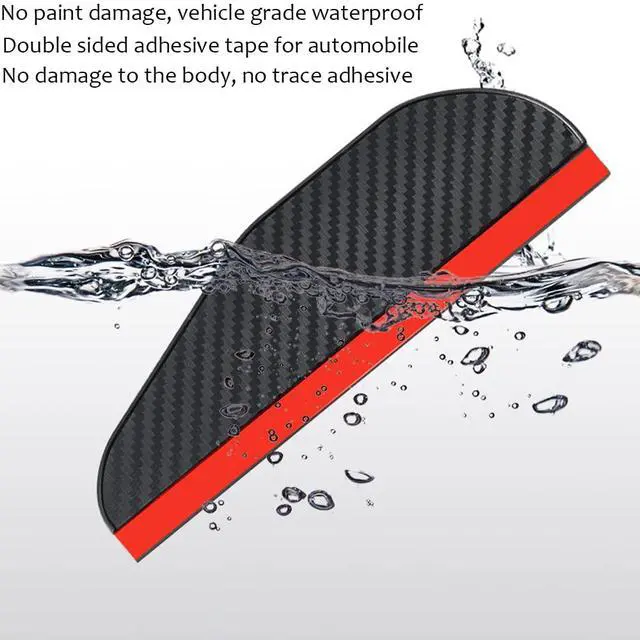 Alt view image 4 of 6 - Mirror Rain Visor Eyebrow, Side Mirror Rain Guards, Covers for Car Uniservial Fit 2 Pack