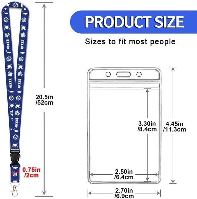 Alt view image 3 of 6 - Cruise Lanyard for Ship Cards, 4 Pack Waterproof Cruise Lanyard with Detachable Buckle & ID Badge Holder for Cruises Ships Key Cards, Cruise Essentials 2025-2026 & Must Have Accessories