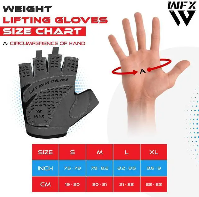 Alt view image 5 of 6 - Weight Lifting Gym Gloves Fitness Workout Breathable Ladies Gloves Non-Slip Silicone Padded Palm Protection Elasticated Strength Training Equipment Half Finger Exercise (Black, M)
