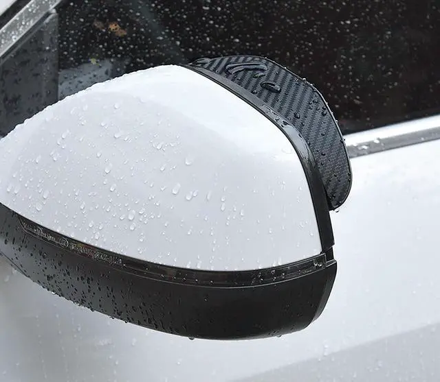 Alt view image 7 of 7 - 2PCS Side Mirror Visor Rain Guards, Car Rear View Mirror Rain Cover | Silicone Rain Shield, Mirror Cover Rubber Visor Guard