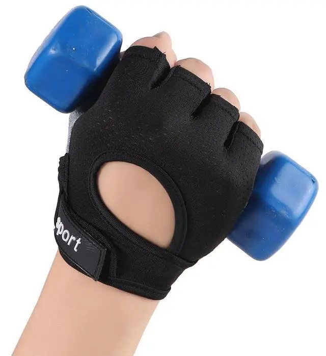 Alt view image 3 of 6 - Breathable Workout Gloves for Men & Women Half-Finger Exercise Gloves for Gym Exercise, Cycling, Weightlifting Training, Fitness