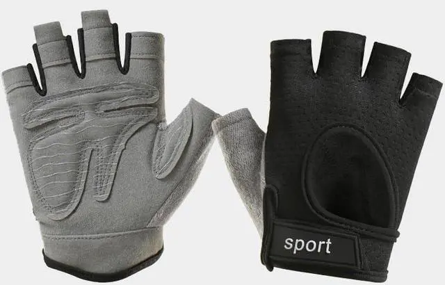 Alt view image 5 of 6 - Breathable Workout Gloves for Men & Women Half-Finger Exercise Gloves for Gym Exercise, Cycling, Weightlifting Training, Fitness