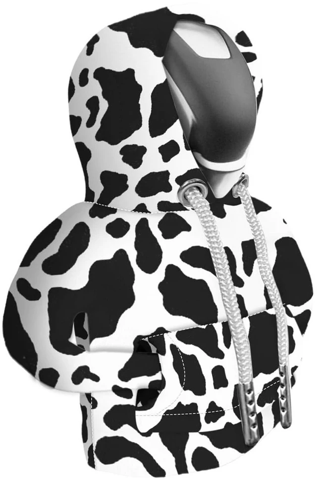 Main image of Car Gear Shift Hoodie, Cute Cow Stripe Shifter Knob Hoodie Cover for Cars, Trucks, SUVs, Auto Interior Protector Decoration Gadgets for Women Men 2024