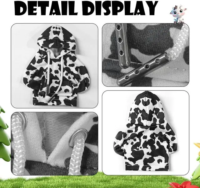 Alt view image 3 of 7 - Car Gear Shift Hoodie, Cute Cow Stripe Shifter Knob Hoodie Cover for Cars, Trucks, SUVs, Auto Interior Protector Decoration Gadgets for Women Men 2024