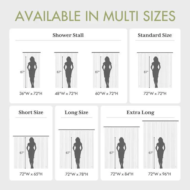 Alt view image 6 of 7 - Shower Curtain Liner, 72x72 Plastic Frosted Shower Liner, Cute PEVA Shower Curtain Liners, Waterproof Vinyl Shower Curtain Liner with 3 Magnets, Lightweight Shower Curtains for Bathroom