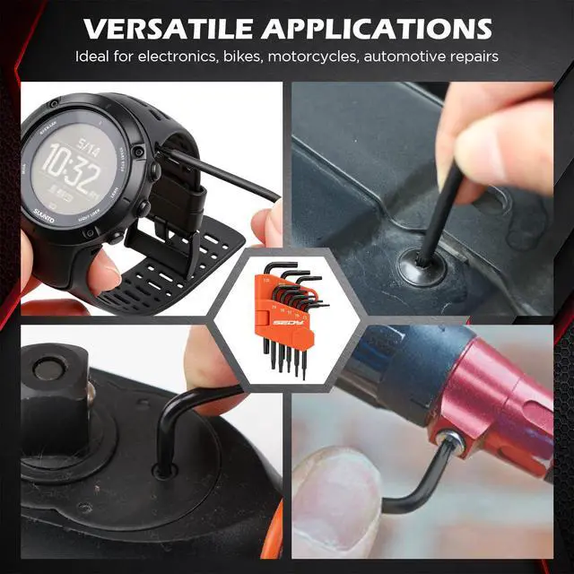 Alt view image 7 of 7 - 8-Piece Mini Torx L Key Set, Tamperproof Torx Star Allen Wrench, T5, T6, T7, T8, T9, T10, T15, T20, Cr-V