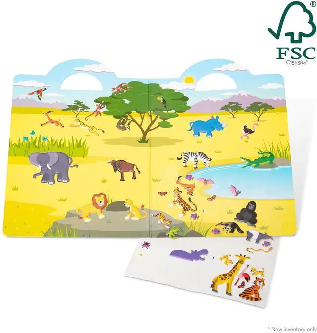Alt view image 4 of 7 - Melissa & Doug Puffy Sticker Play Set: Safari - 42 Reusable Stickers - FSC Certified
